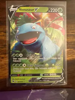 Venusaur V 001/073 Holo V Rare Champion's Path Pokemon Holo Near Mint - Image 1