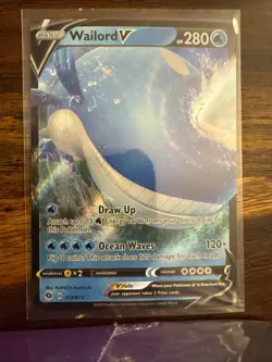 Wailord V 013/073 Holo V Rare Champion's Path Pokemon Holo Near Mint - Image 1