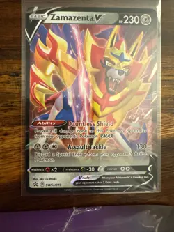 Zamazenta V SWSH019 Holo Promo Sword & Shield Promo Pokemon Holo Near Mint - Image 1