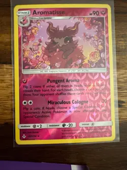 Aromatisse 142/214 Rare Unbroken Bonds Pokemon Reverse Holo Near Mint - Image 1