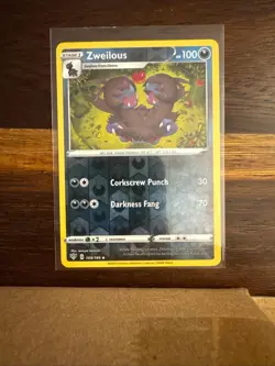 Zweilous 109/189 Uncommon Darkness Ablaze Pokemon Reverse Holo Near Mint - Image 1