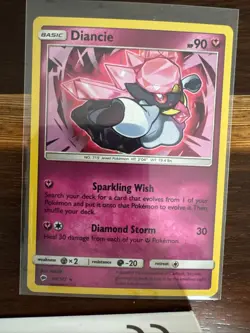 Diancie 94/147 Holo Rare Burning Shadows Pokemon Holo Near Mint - Image 1