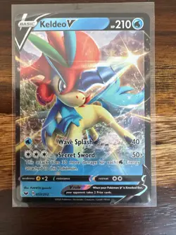 Keldeo V 053/202 Holo V Rare Sword & Shield Pokemon Holo Near Mint - Image 1