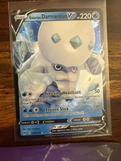 Galarian Darmanitan V 036/185 Holo V Rare Vivid Voltage Pokemon Holo Near Mint - Image 1