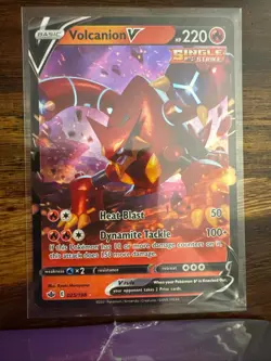 Volcanion V 025/198 Holo V Rare Chilling Reign Pokemon Holo Near Mint - Image 1