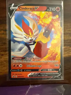 Cinderace V SWSH015 Holo Promo Sword & Shield Promo Pokemon Holo Near Mint - Image 1