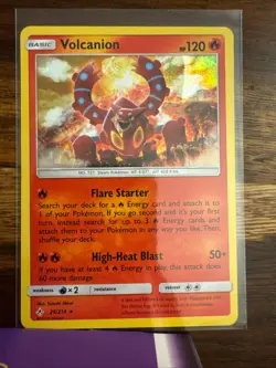 Volcanion 25/214 Holo Rare Unbroken Bonds Pokemon Holo Near Mint - Image 1