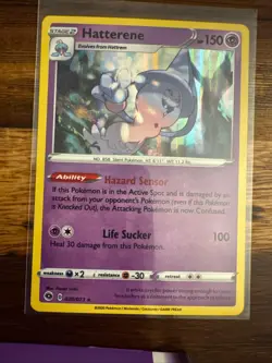 Hatterene 020/073 Holo Rare Champion's Path Pokemon Holo Near Mint - Image 1