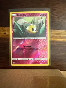 Cutiefly 92/149 Common SM Base Set Pokemon Reverse Holo Near Mint - Image 1