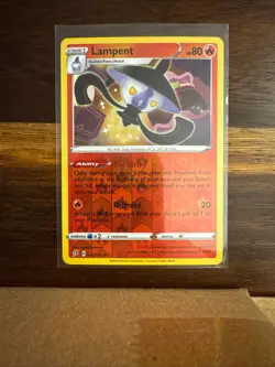 Lampent 032/192 Uncommon Rebel Clash Pokemon Reverse Holo Near Mint - Image 1