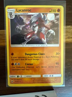 Lycanroc 75/147 Holo Rare Burning Shadows Pokemon Holo Near Mint - Image 1