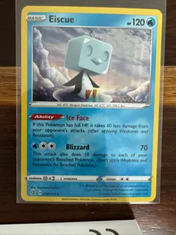 Eiscue 054/192 Holo Rare Rebel Clash Pokemon Holo Near Mint - Image 1