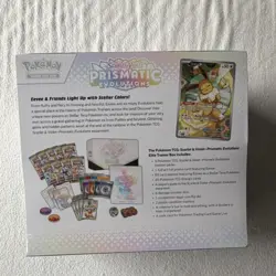 Pokemon Scarlet & Violet Prismatic Evolutions Elite Trainer Box 65 Sleeves Eevee - Image 2