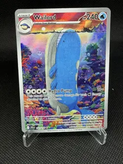 Pokemon Wailord Sv09 Journey Together 162/159 IR Holo 240 HP - Image 1