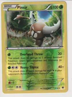 Pinsir Reverse Holo 3/162 Breakthrough Pokemon - Image 1