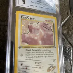 Koga's Ditto Pokemon 2000 Gym Challenge 1st Edition 10/132 Holo CGC 9 Mint - Image 2