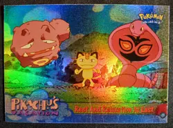 1999 Topps Pokemon The First Movie Rainbow Foil First Print Blue Logo #49 Rare - Image 1