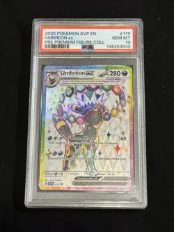 2025 POKEMON SVP EN-SV BLACK STAR PROMO #176 UMBREON EX PSA 10 - Image 1