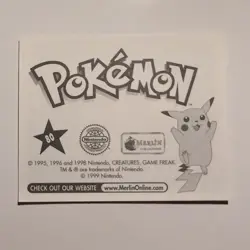 Pokemon - Slowbro - Topps Merlin Sticker - Series 1 - #80/240 - 1999 - Image 2