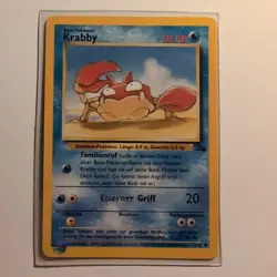 Krabby - Pokemon TCG Karte - Fossil - 51/62 - 1999 - Deutsch - Image 1