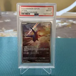 2024 POKEMON SSP EN-SURGING SPARKS ILLUSTRATION RARE #203 LATIOS PSA 8 - Image 1