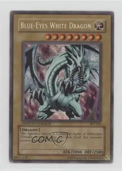 Blue-Eyes White Dragon YuGiOh Collectors Tin Promo #BPT-003 2002 READ - Image 1