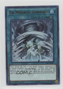 The Monarchs Stormforth Ultra Rare 1st Ed. YuGiOh Legendary Collection Kaiba - Image 1