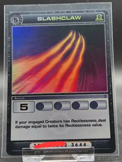 Chaotic Card : Slashclaw Silent Sands Super Rare Attack Holo - Image 1