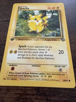 1999 Pokemon 1st Edition Pikachu #60/64 Base Set – HP - Image 3