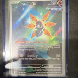The Pokemon Company Iron Moth 187/182 SV04 Paradox Rift Illustration Rare Holo - Image 1