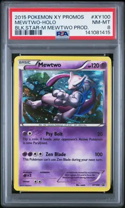 Mewtwo XY100 XY Holo Promo Pokemon 2015 PSA 8 Quick Secure Shipping - Image 1
