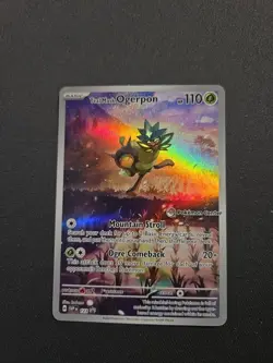 Pokemon TCG Teal Mask Ogerpon 123 Pokemon Center Promo Holo NM - Image 1