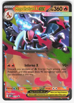 Mega Charizard X ex - 029 029 Holo Promo ME: Mega Evolution Promo Pokemon NM - Image 1
