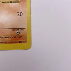 Growlithe 28/102 1st Edition Shadowless Base Set Uncommon LP WOTC Pokemon TCG - Image 5