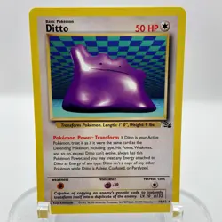 Ditto 18/62 Fossil Non NM Rare WOTC Pokemon TCG Vintage Single - Image 1