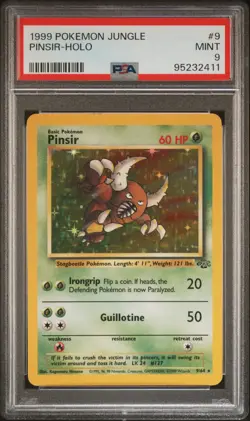 1999 POKEMON JUNGLE #9 PINSIR-HOLO PSA 9 - Image 1