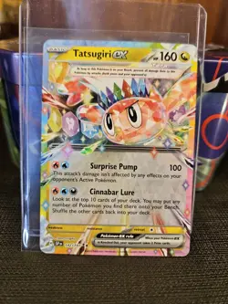 Pokemon Tatsugiri ex 142/191 Surging Sparks Full Art Tera Holo Double Rare EX 1… - Image 1