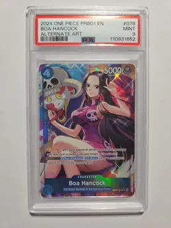 2024 ONE PIECE PRB01-PREM BOOSTER -ONE PIECE CARD THE BEST- BOA HANCOCK PSA 9 - Image 1