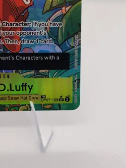 Monkey.D.Luffy (TR) OP07-109 Two Legends Treasure Rare One Piece TCG English - Image 5