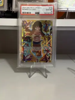 One Piece Tcg Monkey D. Luffy - #119- OP09 EN SEC PSA 10 English - Image 1