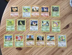 Pokemon Base Set Cards Lot 16 Cards - Image 1