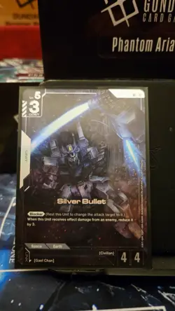 SILVER BULLET (R+) GD04-068 PHANTOM ARIA GUNDAM CARD GAME - Image 1