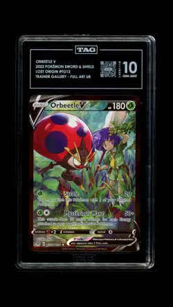 TAG 10 GEM MINT Pokemon 2022 Lost Origin Orbeetle V TG12/TG30 Card Rank 1st - Image 3
