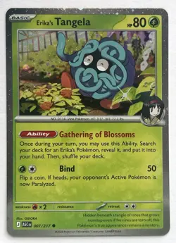 Erika's Tangela - 007/217 (Cosmo Holo) Miscellaneous Cards & Products Pokemon LP - Image 1