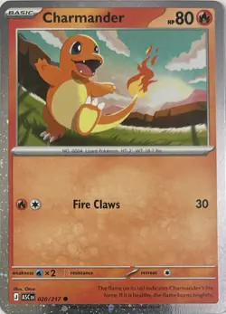 Charmander (Cosmos Holo) 020/217 ME: Ascended Heroes Pokemon Card - Image 1