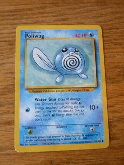 POLIWAG - 59/102 - Base Set - Pokemon Card - LP - Image 1