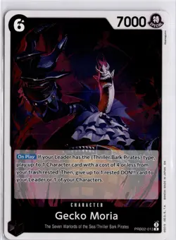PRB02-013 Gecko Moria Rare Foil English One Piece TCG Card PRB02 One Piece - Image 3