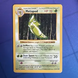 Pokemon Card - Metapod Base Set 54/102 Common - Image 1