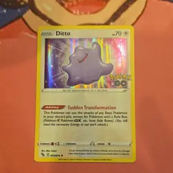 Pokemon Ditto Holo Rare 70 HP 053/078 Pokemon GO Ability English Card - Image 2