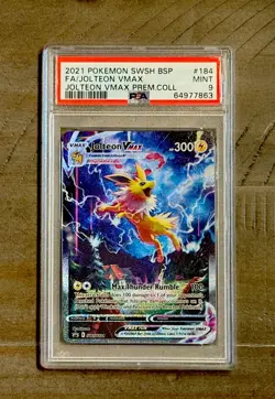 Jolteon VMAX SWSH184 SWSH: Sword & Shield Promo Cards Holo PSA 9 - Image 1